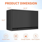 Garage Wall Cabinet, Floating Metal Wall Cabinet - Image 3