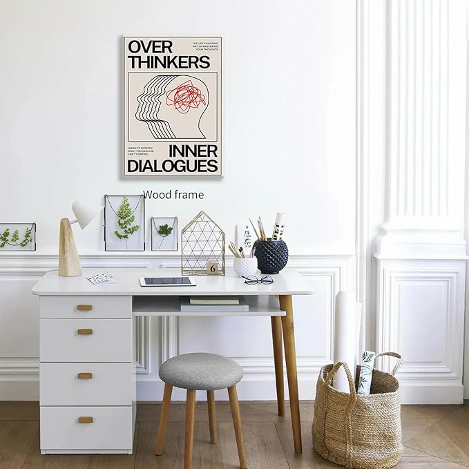 Maximalist Vintage Mental Health Posters Retro Unique Eclectic Wall Art 16x24 - Image 3