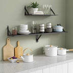 Forbena Large Floating Shelves for Wall 24 Inch Long Set of 3, 8 in Deep Wall - Image 3