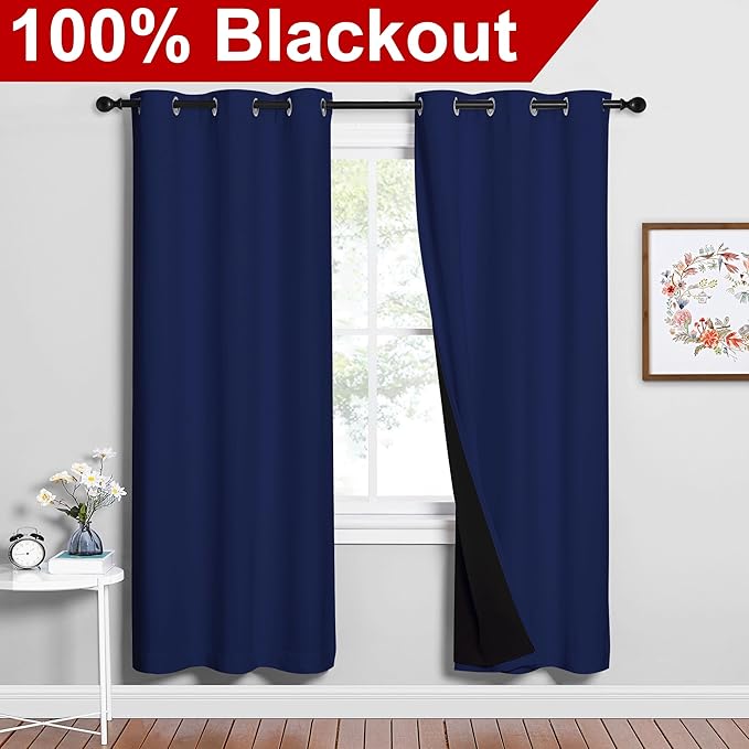 NICETOWN 100% Blackout Curtains - Image 2