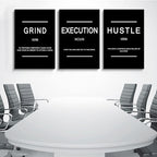 Framed Canvas Wall Art Success Quote, Office Wall Art, Positive Motivational - Image 2