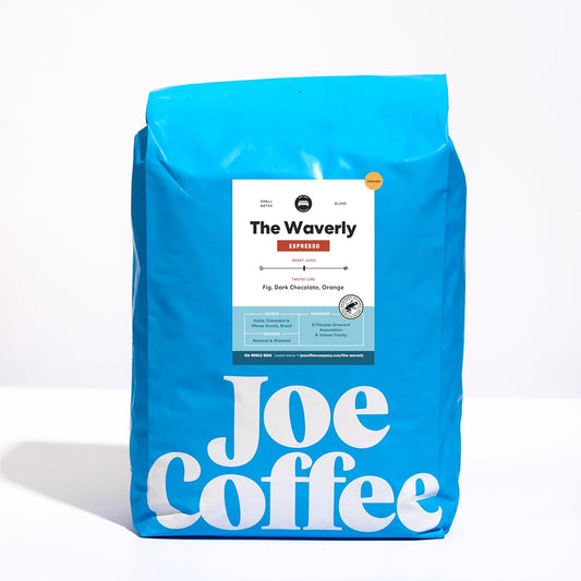 Joe Coffee Company - The Waverly Ground Specialty Coffee, 5 lb Bag | NYC Roaster, Rainforest Alliance Certified, Kosher, Climate-Friendly