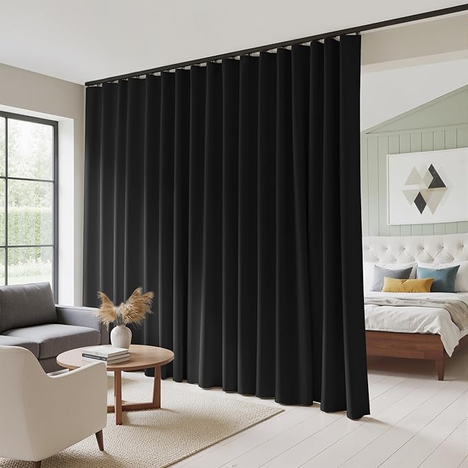 RYB HOME 100% Blackout Room Divider Curtain, Thermal Insulated&Privacy Assurd by RYBHOME
