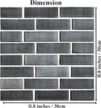 3D Wall Panels Peel and Stick, 3D Brick Wallpaper Peel and Stick, 10 Pack - Image 2