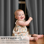 RYB HOME Extra Long 100% Blackout Room Divider Curtains - Image 4
