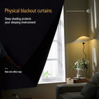 AJAZZ 100% Blackout Self Adhesive Curtains Small Window Short Temporary - Image 2