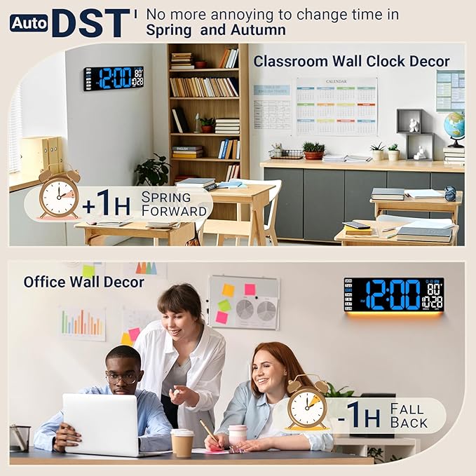 16.5" Large Digital Wall Clock - Image 5