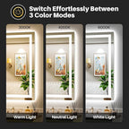 Briivue 48x38 Inch LED Bathroom Mirror - Image 4