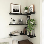 WOPITUES Wood Floating Shelves Set of 6, Shelves - Image 5