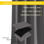 NICETOWN Blackout 118 inch Long Curtain - Image 4