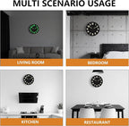 Glow in The Dark Wall Clock, Large Easy Read Numbers Tempered Glass Night Light - Image 9