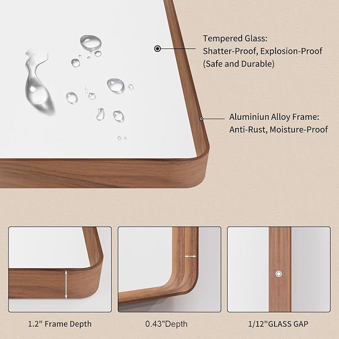 LOAAO 24X32 Inch Bathroom Mirror - Image 5