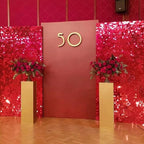 COKAOBE Red Shimmer Wall Backdrop, Photo Backdrops - Image 9