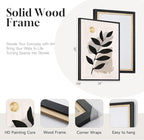 3 Piece Framed Black and White Boho Wall Art - Image 6