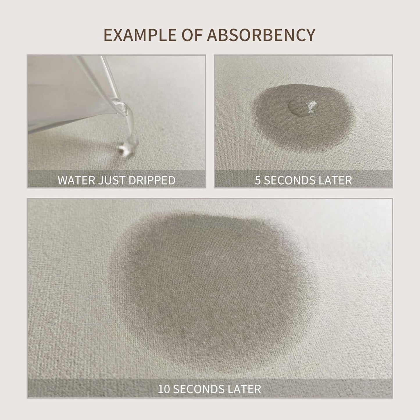 Dish Drying Mat Absorbent Coffee Mat Rubber Backed Soft Silicone Kitchen Drying Mat for Kitchen Bathroom Coffee Bar (Plants, 16 x 24 Inches)