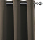 LEMOMO Blackout Curtains 66 x 95 inch/Chocolate Brown Curtains Set of 2 - Image 6