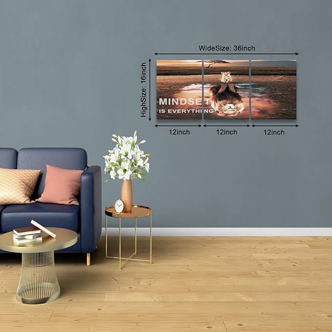 KAWAHONE Inspiration Quotes Wall Art, Motivational Determination Patience - Image 6
