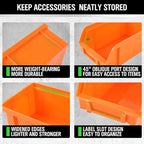 SWANLAKE GARDEN TOOLS 30-Bin Wall-Mounted Storage Bins, Heavy-Duty Garage Tool - Image 3