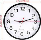 OceeK Wall Clock, Silent Non-Ticking, Modern Small Wall Clocks 8 Inch, Quality - Image 2