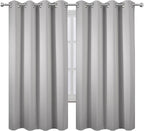 LEMOMO Light Grey Blackout Curtains 52 x 63 Inch Length/Set of 2 Curtain - Image 2