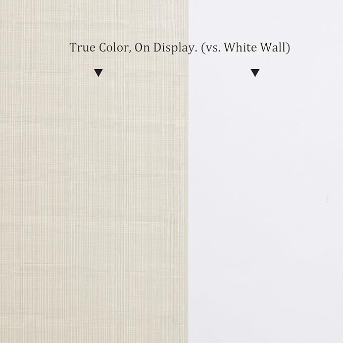 Grasscloth Peel and Stick Wallpaper 20.8"x394" Multi-Cream Thick Fabric - Image 4