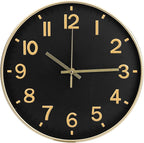 Wall Clock Modern Simple Quartz Decorative Clock Non-Ticking Silent Battery by BAKBRAND