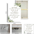 HIWX Christian Bible Verses Wall Decor, - Image 8
