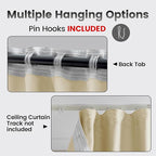 Room Divider with Blackout Ceiling Track Curtain, Extra Wide - Image 2