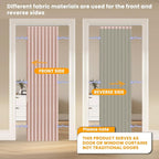 AJAZZ 100% Blackout Accordion Doors Interior Magnetic Door Curtain Pleated Door - Image 3
