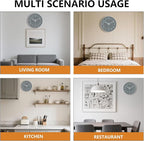 Silent Wall Clocks Battery Operated 8 Inch, Analog Wall Clock - Image 7