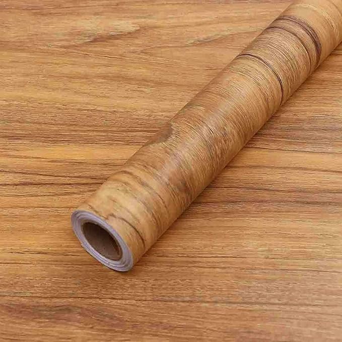 COSNIGHT 15.7" ×196" Wood Grain Wallpaper Peel and Stick Vinyl Film Self - Image 2