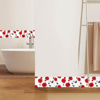 IVN Red Rose Black Butterfly Peel and Stick Wallpaper Border 4 x 196 Inch Self - Image 6