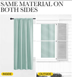NICETOWN Window Curtains for Bedroom, Aqua Blue, 2 Panels, W42 x L48 -Inch - Image 5