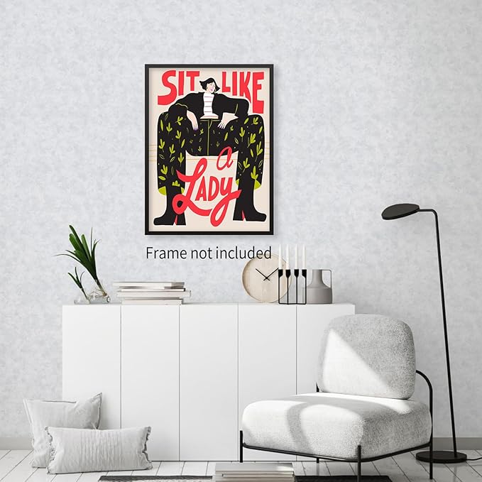 Medpol Funky Feminist Wall Art Vintage Trendy Equal Rights Canvas Poster Modern - Image 7