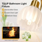3-Light Bathroom Vanity Light, Vanity Lighting Fixtures Over Mirror - Image 3