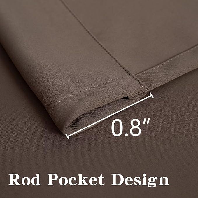 IGEMAEVE Blackout Curtains 84 Inch Length 2 Panels Set, Rod Pocket Energy - Image 3