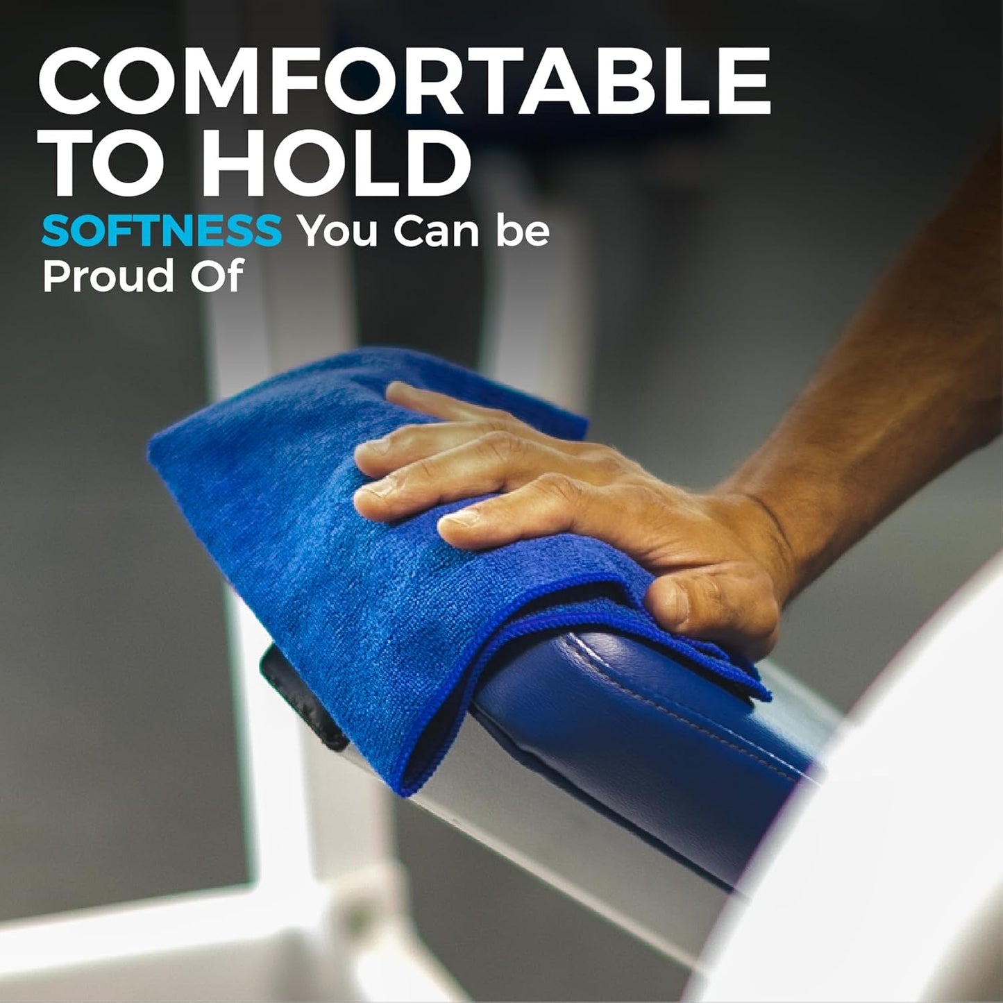 The Rag Company - All-Purpose Microfiber Terry Cleaning Towels - Commercial Grade, Highly Absorbent, Lint-Free, Streak-Free, Kitchens, Bathrooms, Offices, 300gsm, 10in x 10in, Midnight (20-Pack)