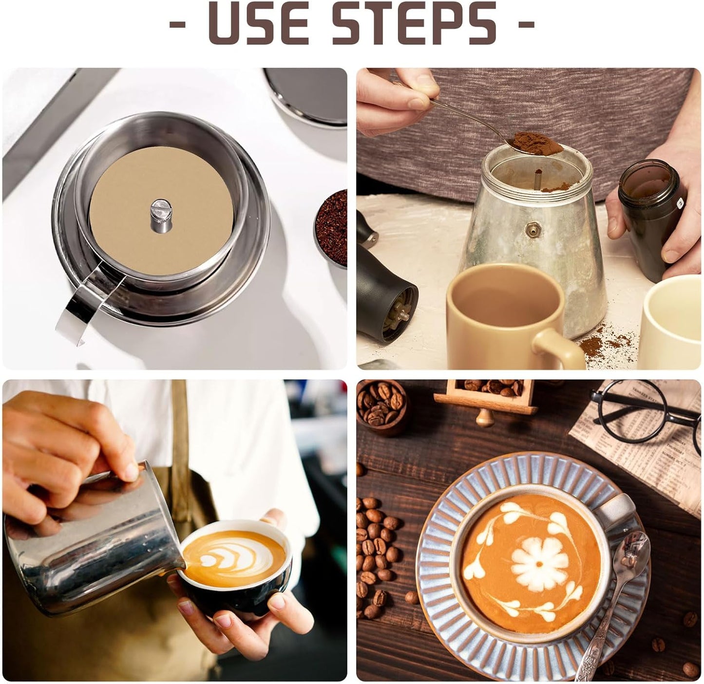 200 Count Percolator Coffee Filters, 3.75 Inch Natural Unbleached Disposable Coffee Filter Disc Coffee Filters for Camping Coffee Pot Home Office Use