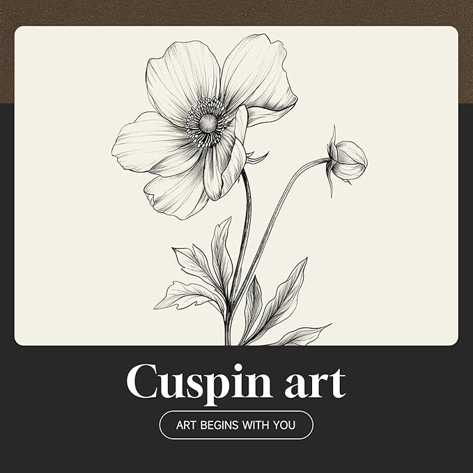 Framed Black and White Botanical Wall Art, Farmhouse Rustic Flower Artwork - Image 7