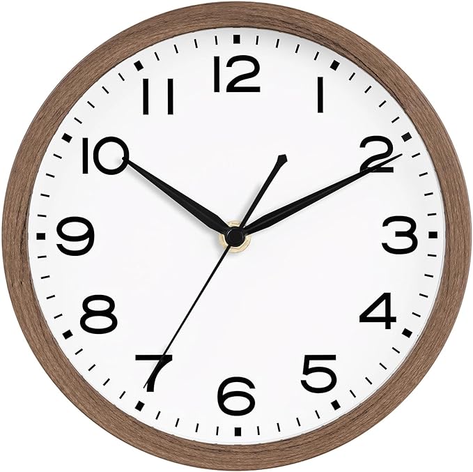 AKCISOT Wall Clock, Modern Small Wall Clocks Battery Operated 10 Inch, Silent by Akcisot