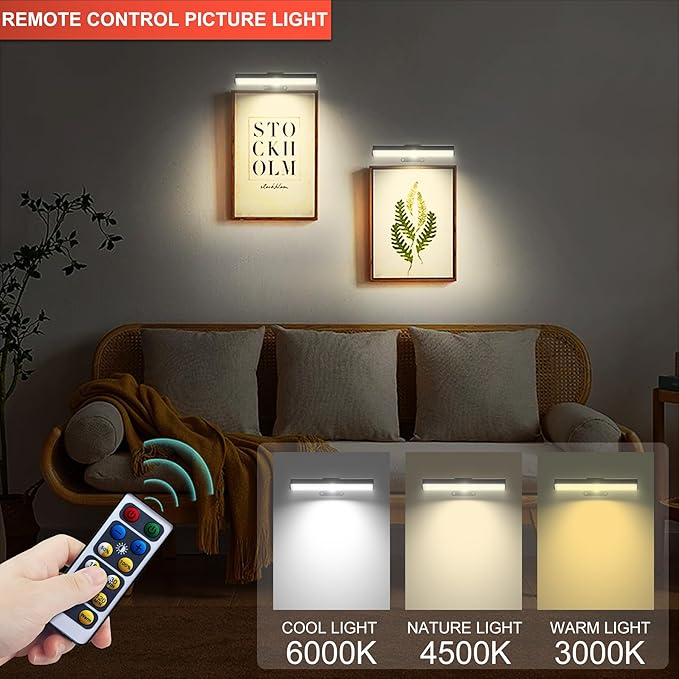 2 PACK Picture Light for Painting Battery - Image 6