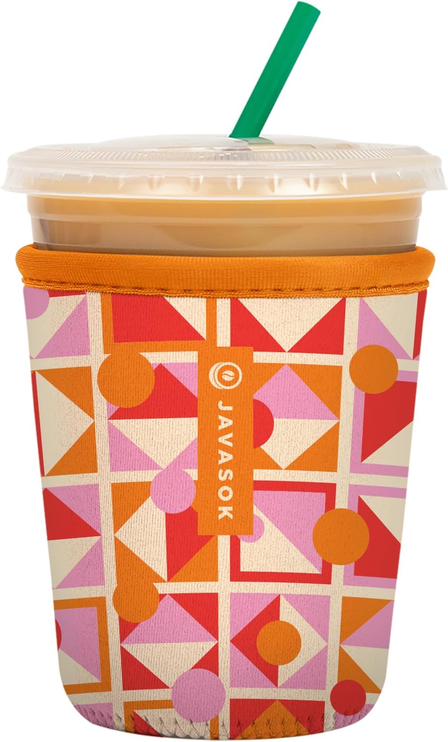 Sok It JavaSok Iced Coffee & Cold Soda Insulated Neoprene Cup Sleeve (Take Shape, Small: 16-20oz)