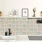 Wudnaye Bohemian Wallpaper Peel and Stick Faux Tile Contact Paper 17”×118” Tile - Image 5