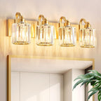 Crystal Vanity Lights, Modern 4-Light Bathroom Lights Over Mirror, Bathroom by AIXIALIN