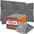 54 Pack Acoustic Panels – Sound Proof Foam Panels by TOUO