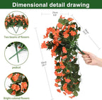 Artificial Fake Hanging Flowers Plants - Image 6