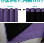 NICETOWN 100% Blackout Short Curtains - Image 5