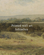 InSimSea Framed Canvas Wall Art, Vintage Landscape Art - Image 4