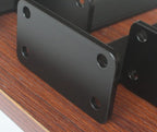 2 Pack - 5 inch Black Hidden L Shelf Bracket Iron Floating Shelf Brackets - Image 4