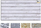 COMSTICKC 3D Faux Wood Wall Sticker, Peel and Stick Wall Covering, DIY by COMSTICKCDECOR